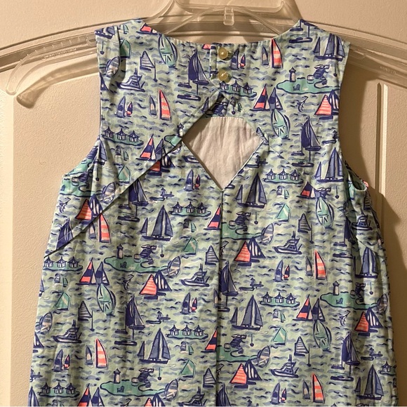 Vineyard Vines sailboat keyhole dress matching size 12. Excellent condition. - Picture 2 of 2
